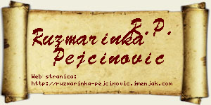 Ruzmarinka Pejčinović vizit kartica